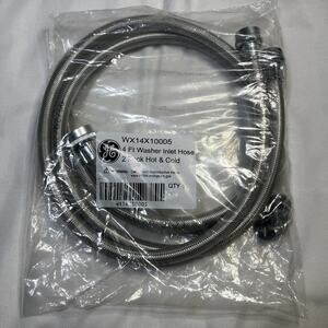 General Electric GE 4 Ft Washer Inlet Hoses WX14X10005 2 Pack Hot and Cold NEW